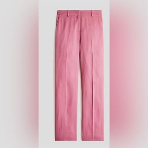 J. Crew Light Pink Ingrid Pant in Gramercy Twill, Size 10